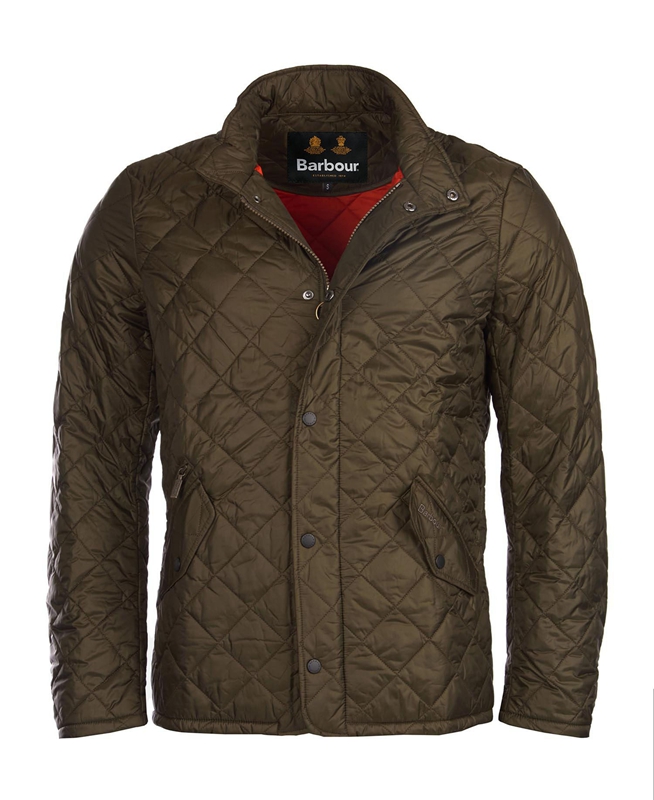 Chaqueta Acolchada Barbour Flyweight Chelsea Hombre Verde Oliva | 135709-GKT