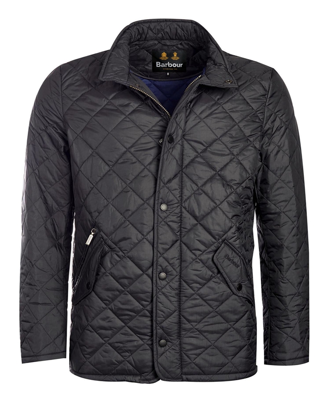 Chaqueta Acolchada Barbour Flyweight Chelsea Hombre Negras | 428360-TKP