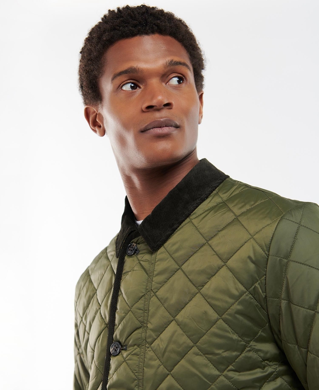 Chaqueta Acolchada Barbour Invierno Liddesdale Hombre Verde Oliva | 659704-KEQ