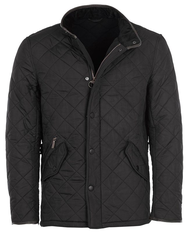 Chaqueta Acolchada Barbour Powell Hombre Negras | 827645-AWN