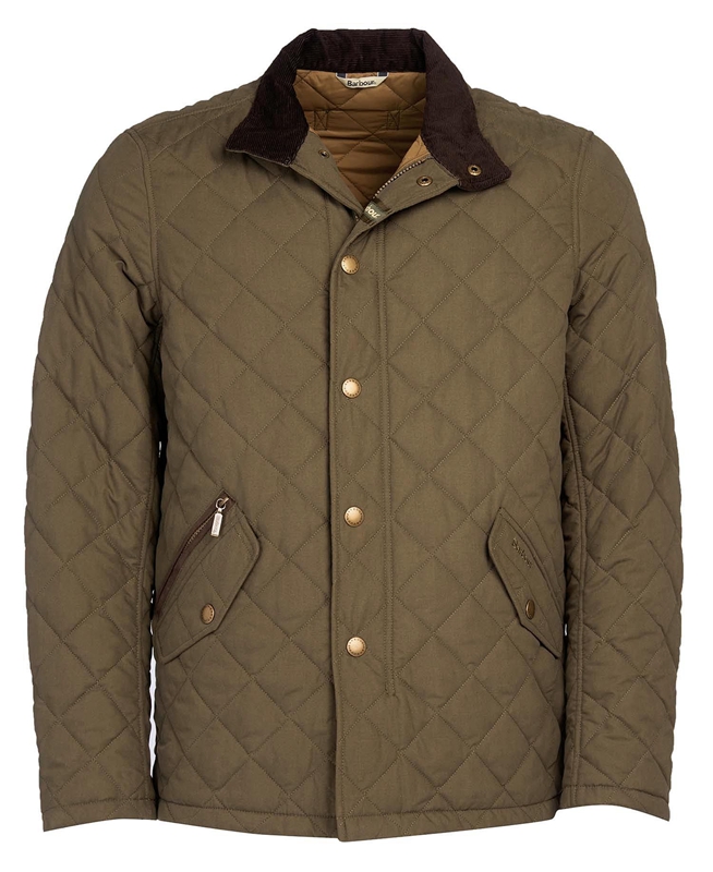 Chaqueta Acolchada Barbour Shoveler Hombre Verde Oliva | 275301-FVT