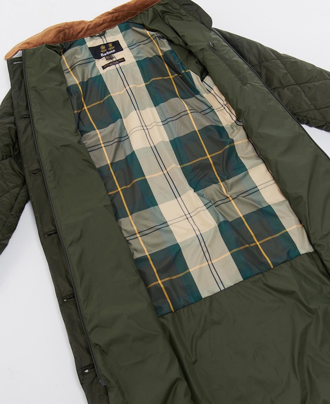 Chaqueta Acolchada Barbour Silwick Mujer Verde Oliva | 914526-BUD