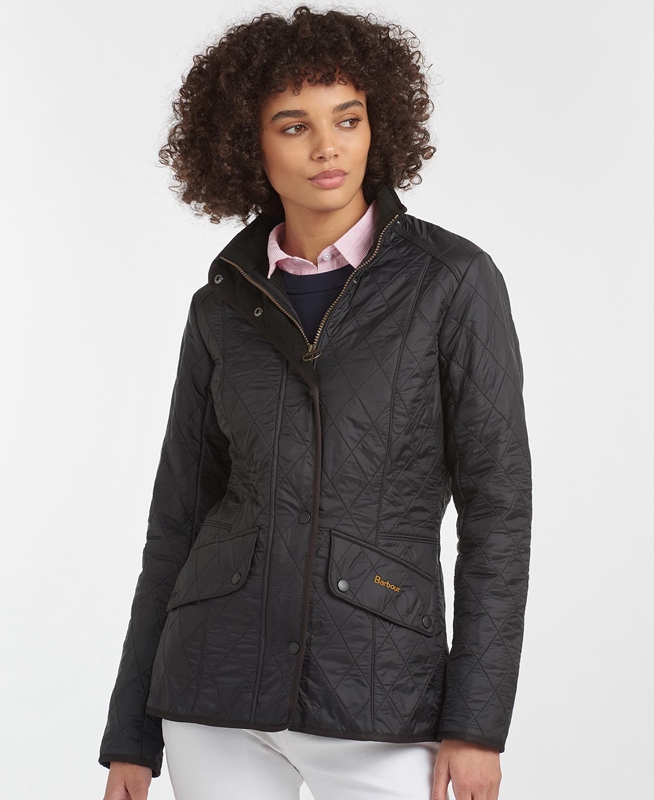 Chaqueta Acolchada Barbour Steppjacke Cavalry Polarquilt Mujer Negras | 815762-SGD