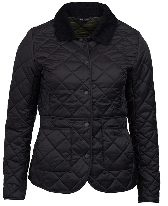 Chaqueta Acolchada Barbour Steppjacke Deveron Mujer Negras | 367512-HAL