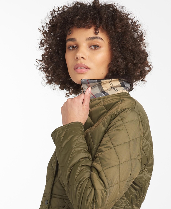 Chaqueta Acolchada Barbour Steppjacke Deveron Mujer Verde Oliva | 431078-MOU