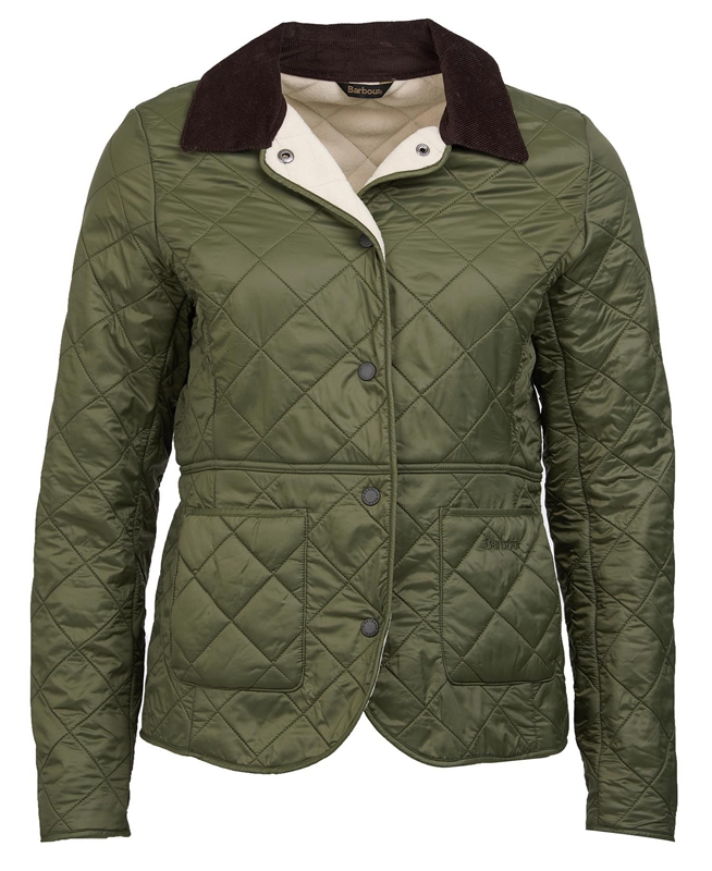 Chaqueta Acolchada Barbour Steppjacke Deveron Polarquilt Mujer Verde | 823740-LHC