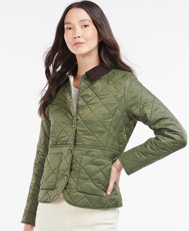 Chaqueta Acolchada Barbour Steppjacke Deveron Polarquilt Mujer Verde | 823740-LHC