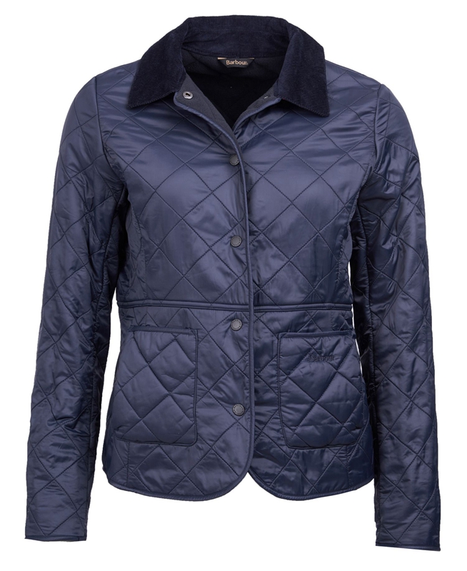 Chaqueta Acolchada Barbour Steppjacke Deveron Polarquilt Mujer Azules | 839276-KNT