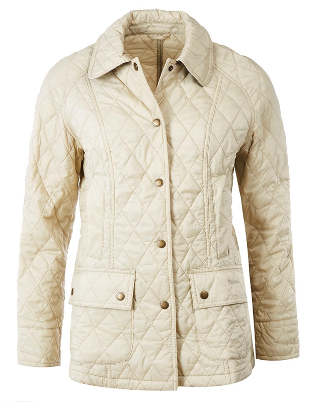 Chaqueta Acolchada Barbour Summer Beadnell Mujer Creme | 507921-SXI