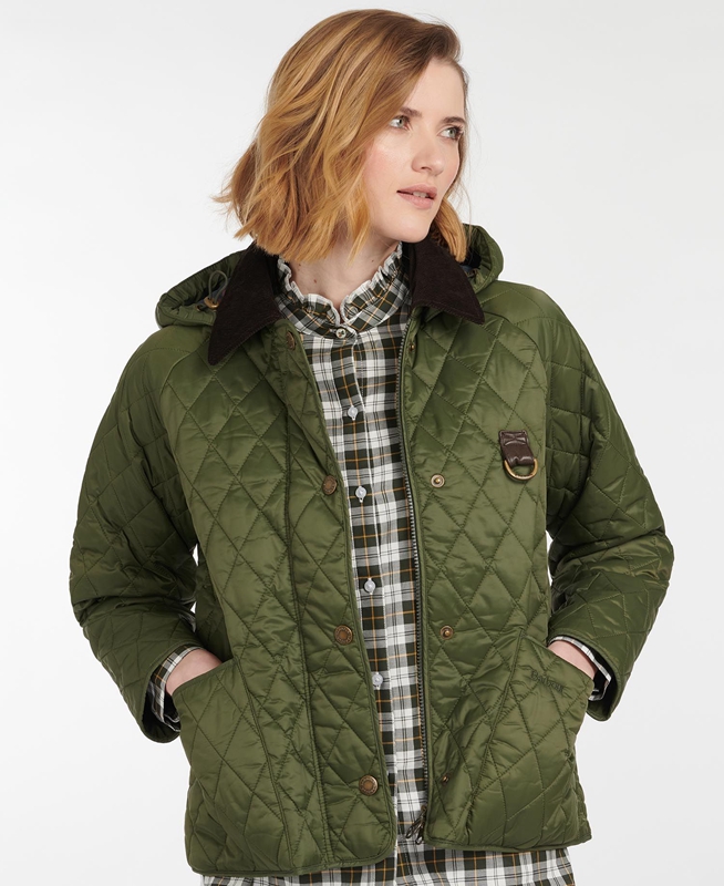 Chaqueta Acolchada Barbour Tobymory Mujer Verde | 813276-FJK