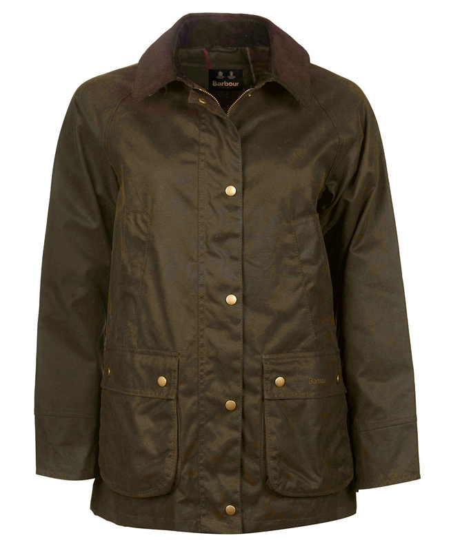 Chaqueta Encerada Barbour Acorn Waxed Algodon Mujer Verde | 238540-GDF