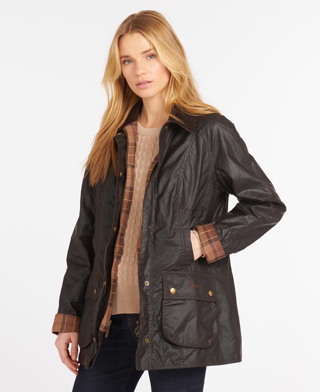 Chaqueta Encerada Barbour Beadnell® Mujer Marrones | 037952-XPD