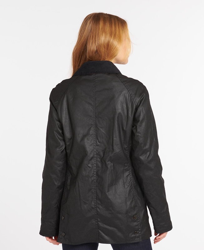 Chaqueta Encerada Barbour Beadnell® Mujer Negras | 310487-PZR