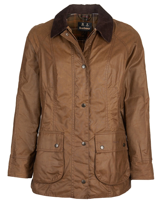 Chaqueta Encerada Barbour Beadnell® Mujer Marrones | 601279-KMR