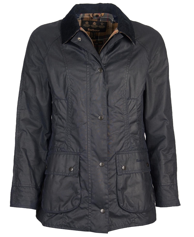 Chaqueta Encerada Barbour Beadnell® Mujer Azul Marino | 769143-FNH