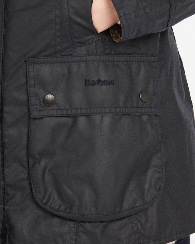 Chaqueta Encerada Barbour Beadnell® Mujer Azul Marino | 769143-FNH