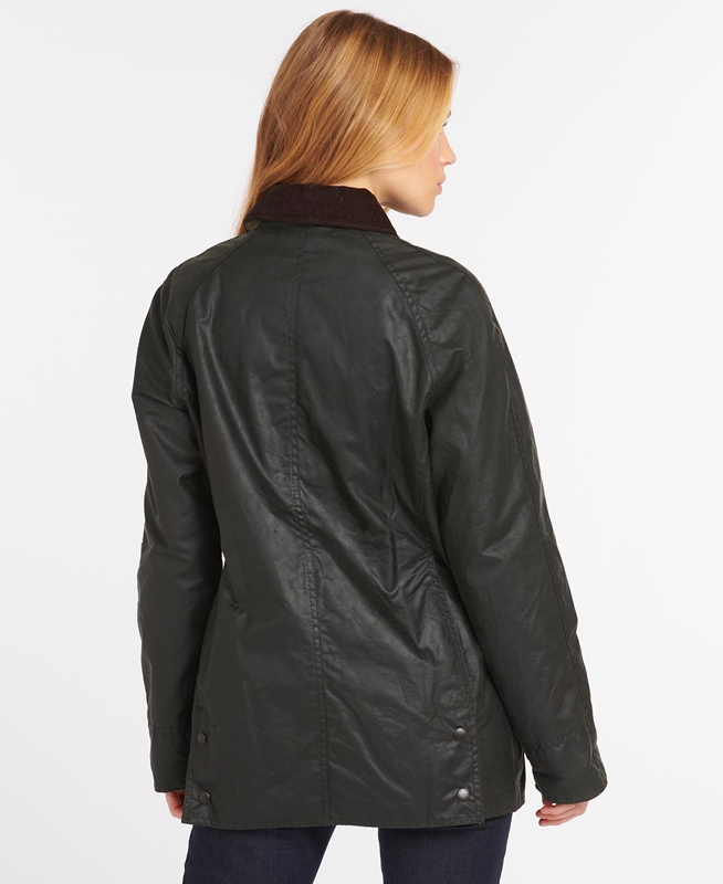 Chaqueta Encerada Barbour Beadnell® Mujer Negras | 943571-BOY