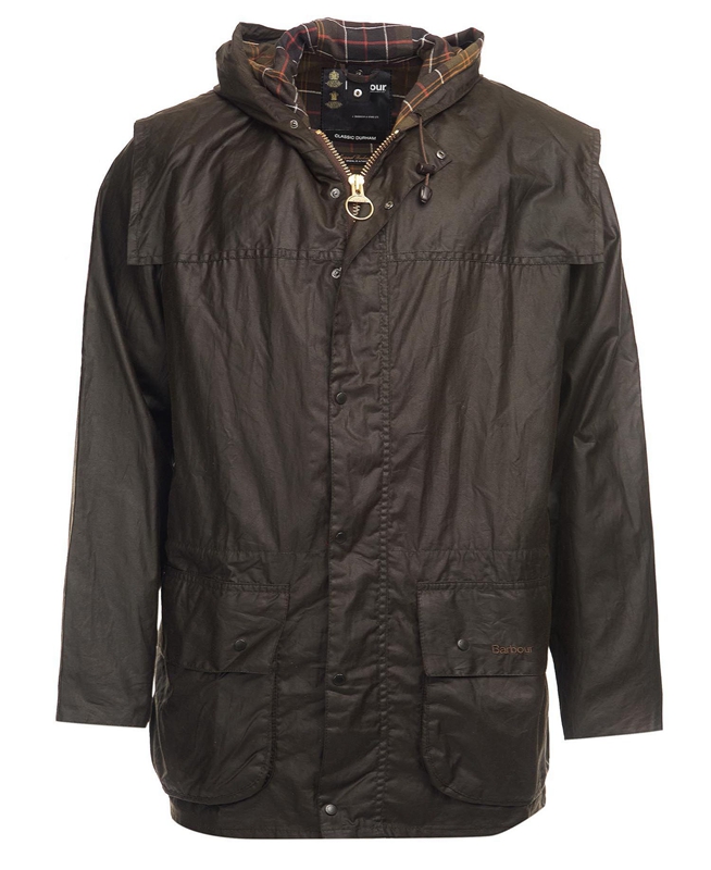 Chaqueta Encerada Barbour Classic Durham® Hombre Verde Oliva | 485673-ZPO