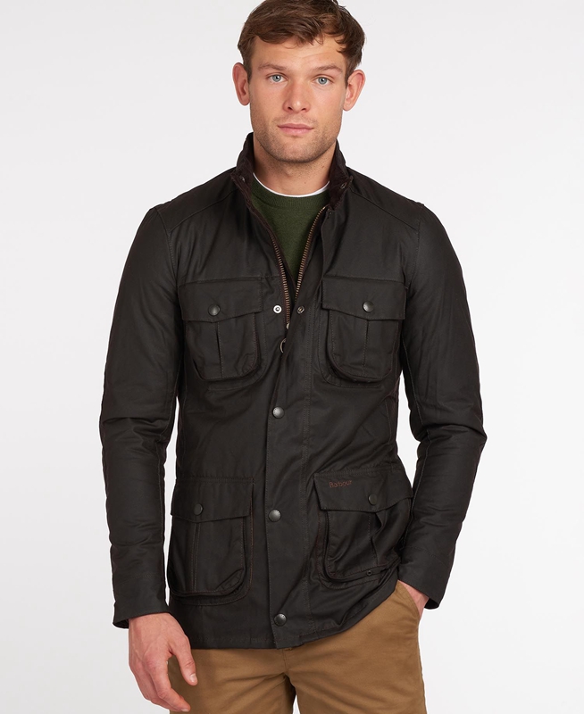 Chaqueta Encerada Barbour Corbridge Hombre Negras | 052738-LEW