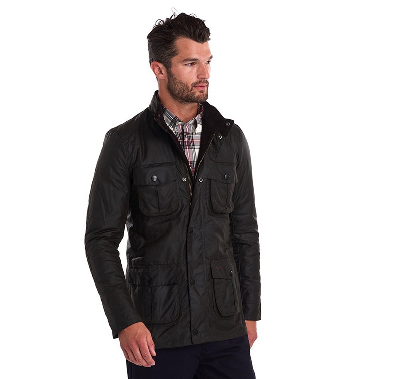 Chaqueta Encerada Barbour Corbridge Hombre Verde Oliva | 827541-KLA