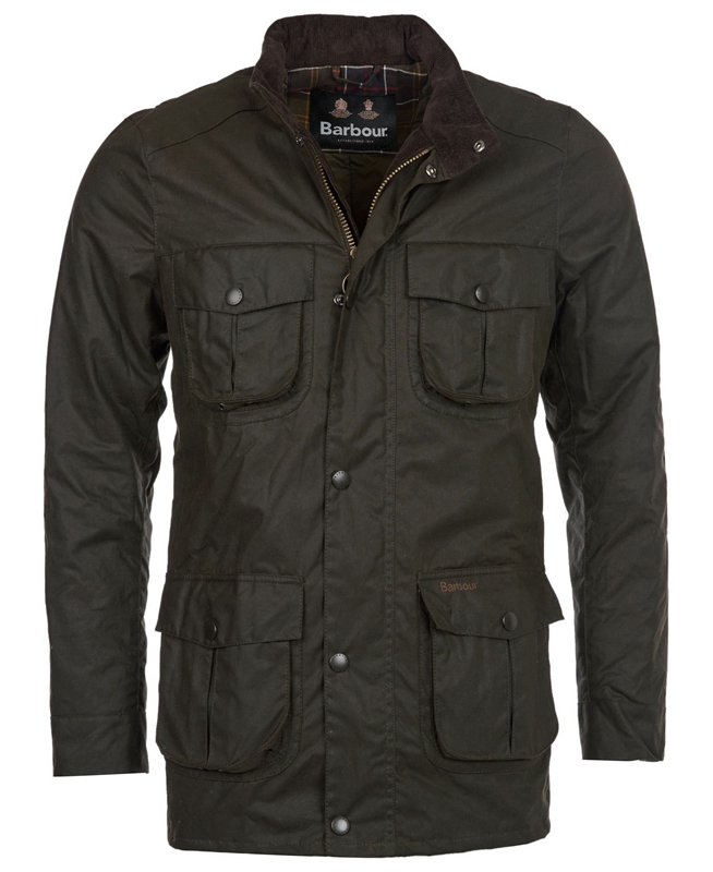 Chaqueta Encerada Barbour Corbridge Hombre Verde Oliva | 827541-KLA