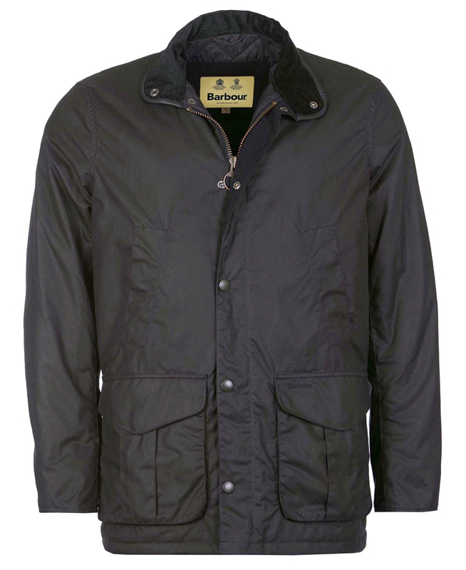 Chaqueta Encerada Barbour Hereford Hombre Azules | 194263-ZSX