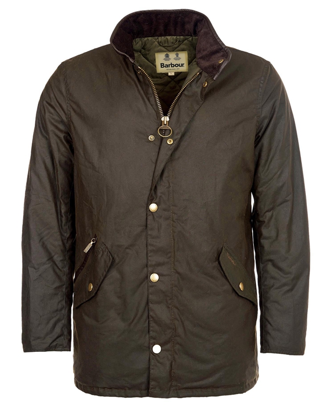 Chaqueta Encerada Barbour Prestbury Hombre Verde Oliva | 435907-FAC