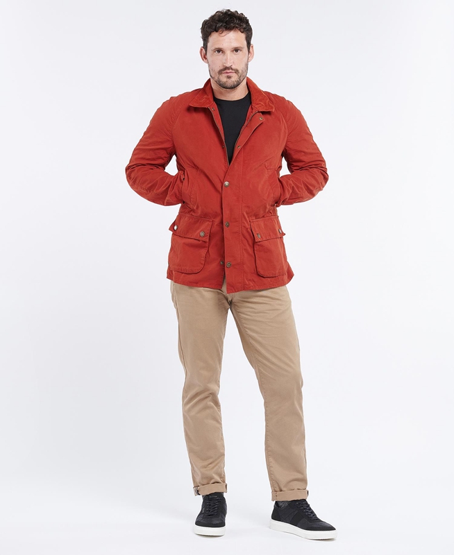 Chaquetas Casuales Barbour Ashby Hombre Naranjas | 174506-FBX