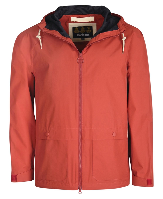 Chaquetas Casuales Barbour Begral Showerproof Hombre Rojas | 706891-NXC