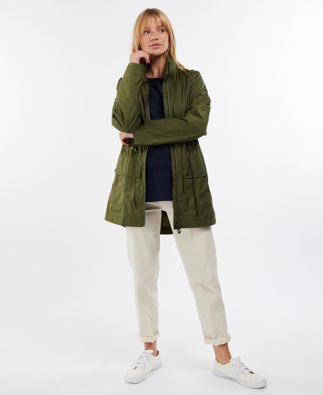 Chaquetas Casuales Barbour Campion Showerproof Mujer Verde | 159038-HYI