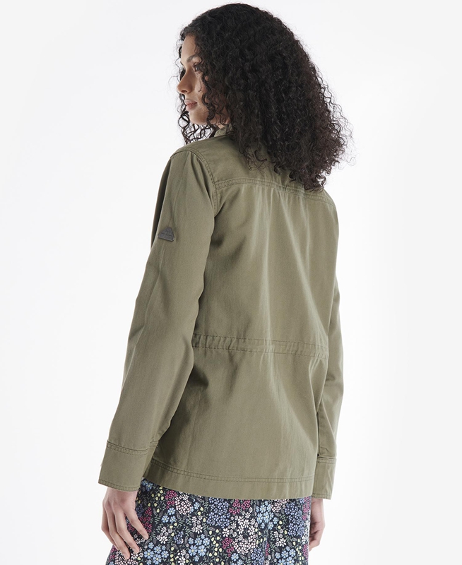 Chaquetas Casuales Barbour Coltsfoot Mujer Verde Oliva | 934160-ONZ