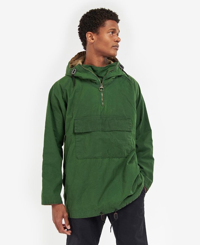 Chaquetas Casuales Barbour Explorer Twig Pullover Hombre Verde | 824709-TVR