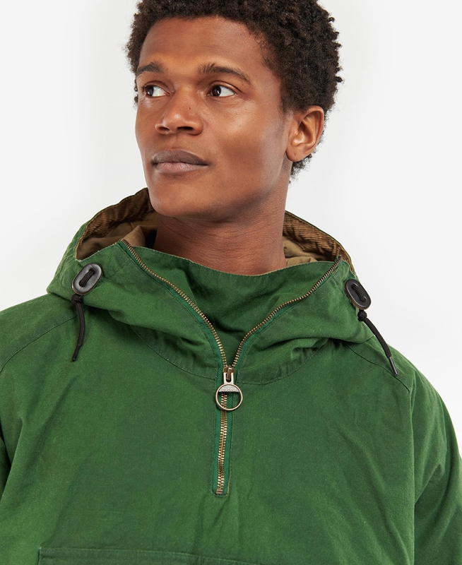 Chaquetas Casuales Barbour Explorer Twig Pullover Hombre Verde | 824709-TVR