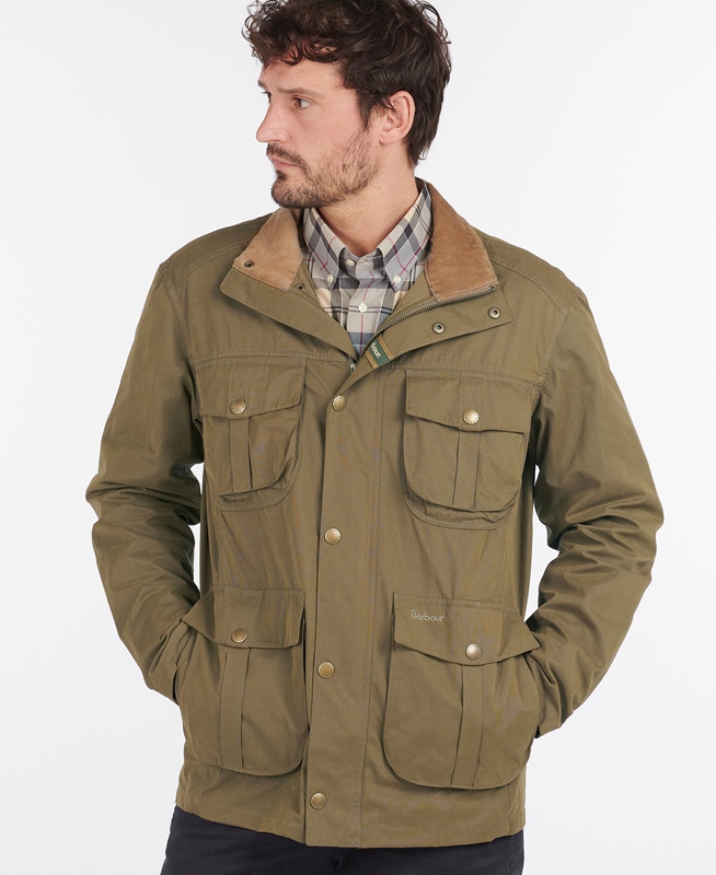 Chaquetas Casuales Barbour Sanderling Hombre Verde Oliva | 490172-MVA