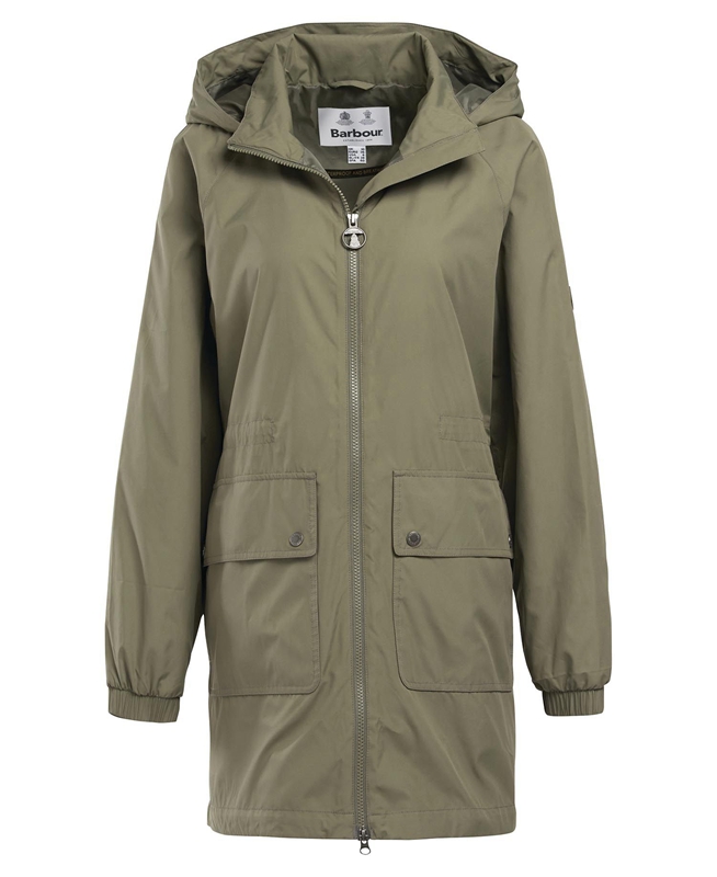 Chaquetas Casuales Barbour Sea Daisy Showerproof Mujer Verde Oliva | 235817-MCY