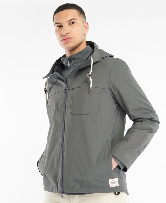 Chaquetas Casuales Barbour Selby Showerproof Hombre Gris | 156302-RID