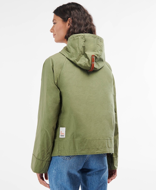 Chaquetas Casuales Barbour x Ally Capellino Tip Mujer Verde | 061472-WTZ