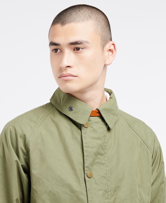 Chaquetas Casuales Barbour x Ally Capellino Back Hombre Verde Oliva | 364709-QTP