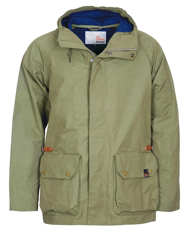 Chaquetas Casuales Barbour x Ally Capellino Ernest Hombre Verde Oliva | 648513-VPA