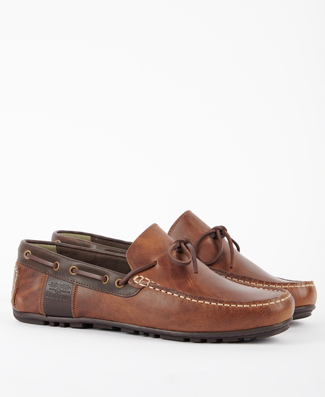 Loafers Barbour Clark Hombre Marrones | 508469-MBO