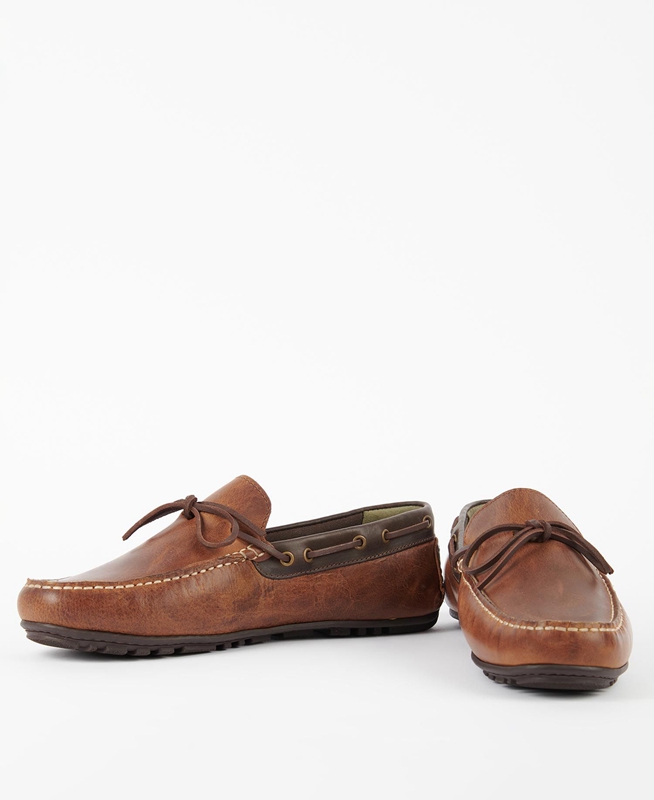 Loafers Barbour Clark Hombre Marrones | 508469-MBO