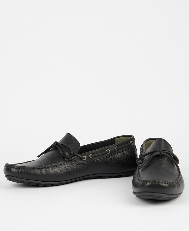 Loafers Barbour Clark Hombre Negras | 548602-UNB