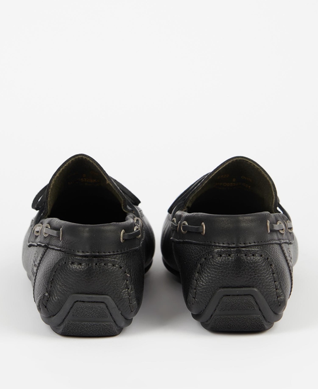 Loafers Barbour Clark Hombre Negras | 548602-UNB