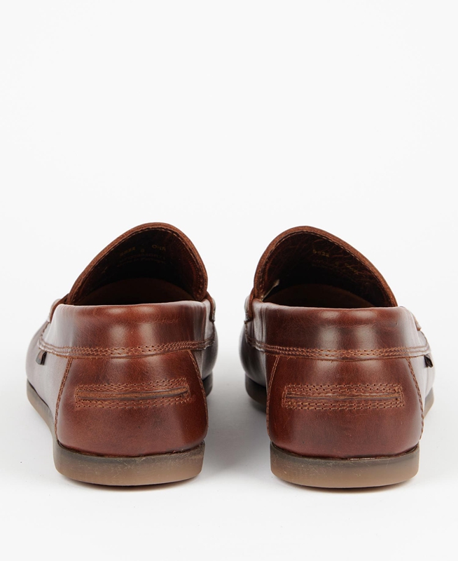 Loafers Barbour Kelson Hombre Marrones | 634591-GJK