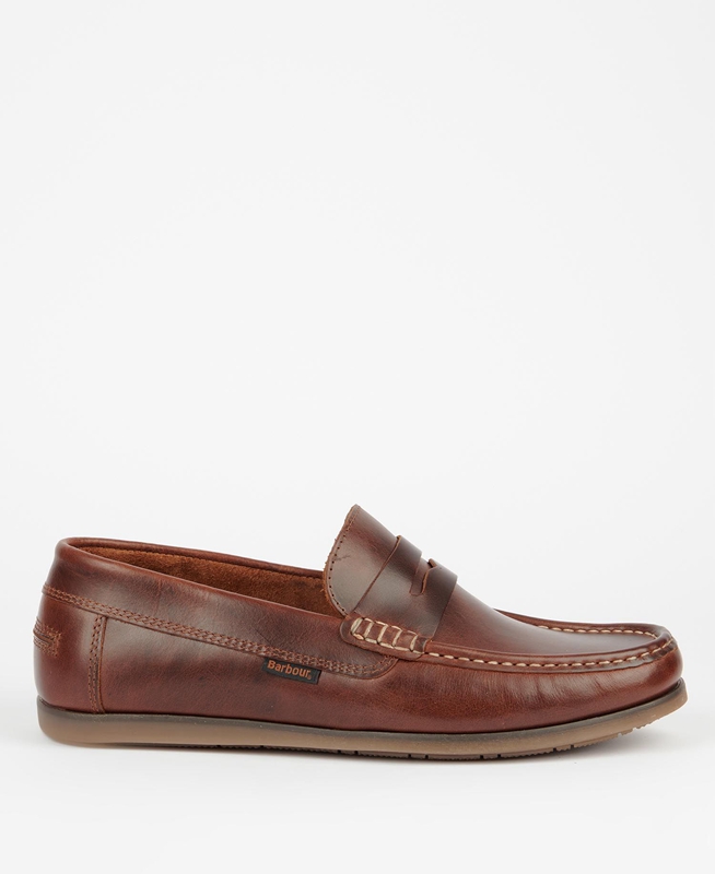 Loafers Barbour Kelson Hombre Marrones | 634591-GJK