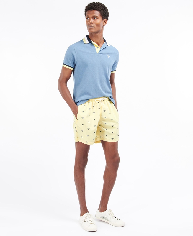 Pantalones Barbour Coastal Swim Hombre Amarillo | 351480-WRL