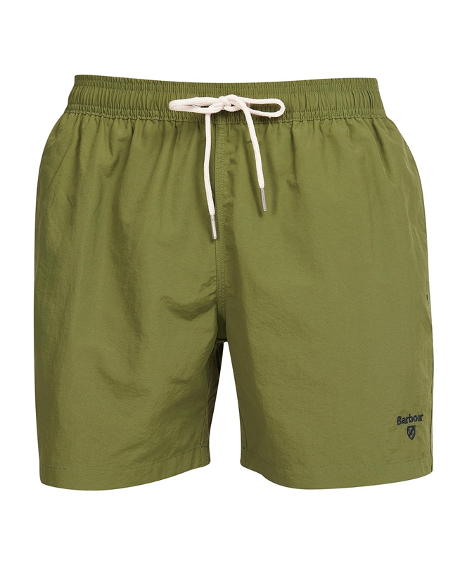 Pantalones Barbour Essential Logo 5'' Swim Hombre Verde Oliva | 648735-GUI