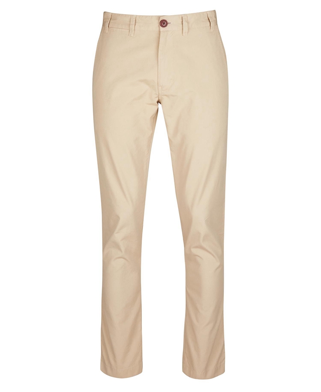 Pantalones Barbour Glendale Chino Hombre Beige | 872463-SYK