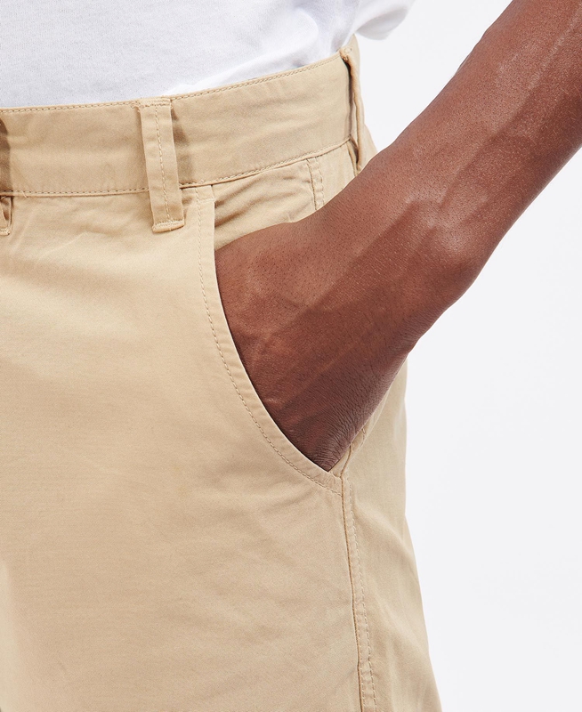 Pantalones Barbour Glendale Chino Hombre Beige | 872463-SYK