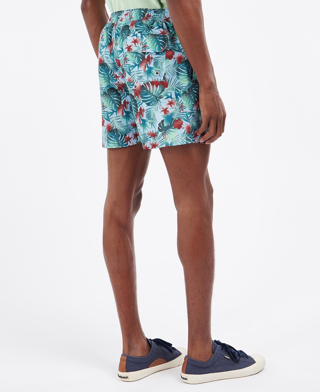 Pantalones Barbour Hawaiian Print Swim Hombre Azules | 214037-PSK